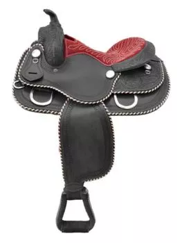 Carved western saddle WS-73
